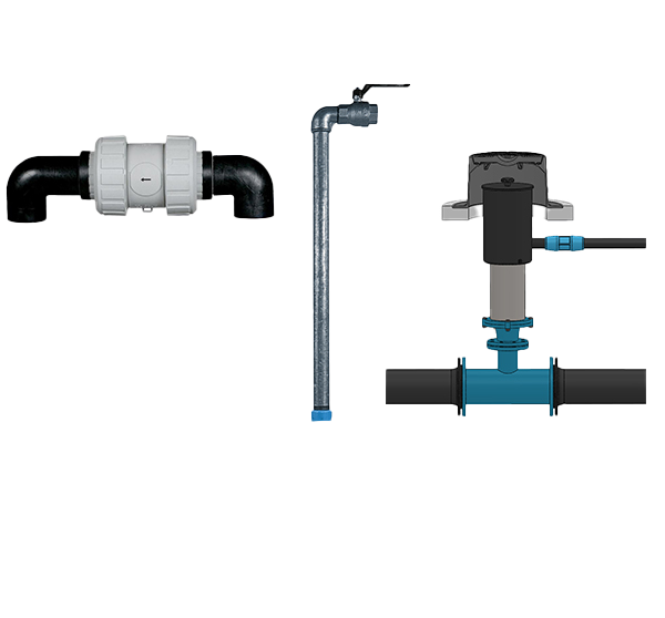 Accessories for air release and vacuum valves / air valve sets