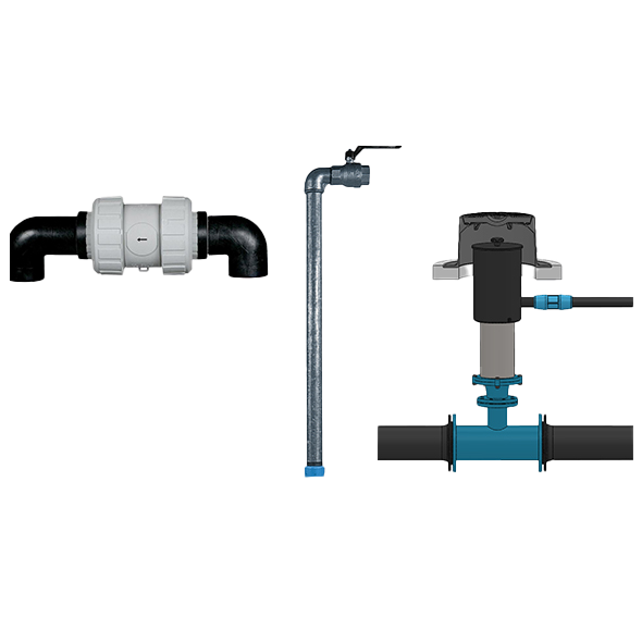 Accessories for air release and vacuum valves / air valve sets