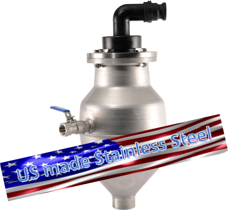 Automatic Air and Vacuum Valve for Waste Water - Stainless Steel 316 made in USA (Tested maximum pressure 375 PSI)