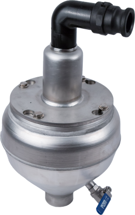 Model 989, Automatic air release and vacuum valve, short body, ss 316, for operating ranges: 0 – 150 PSI (10 Bar), outdoor application possible